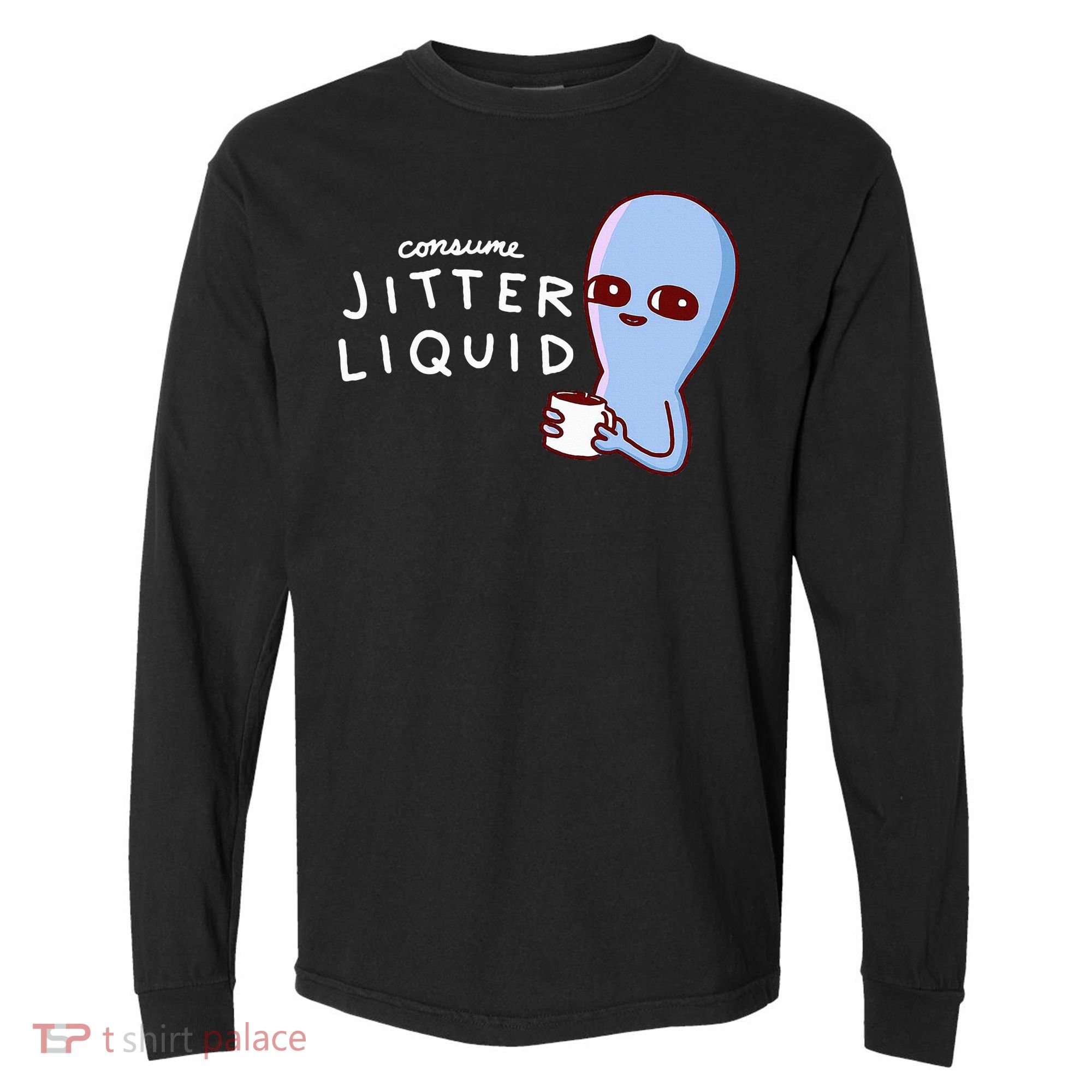 Consume Jitter Liquid Allien Comfort Colors Heavyweight Long Sleeve T-Shirt