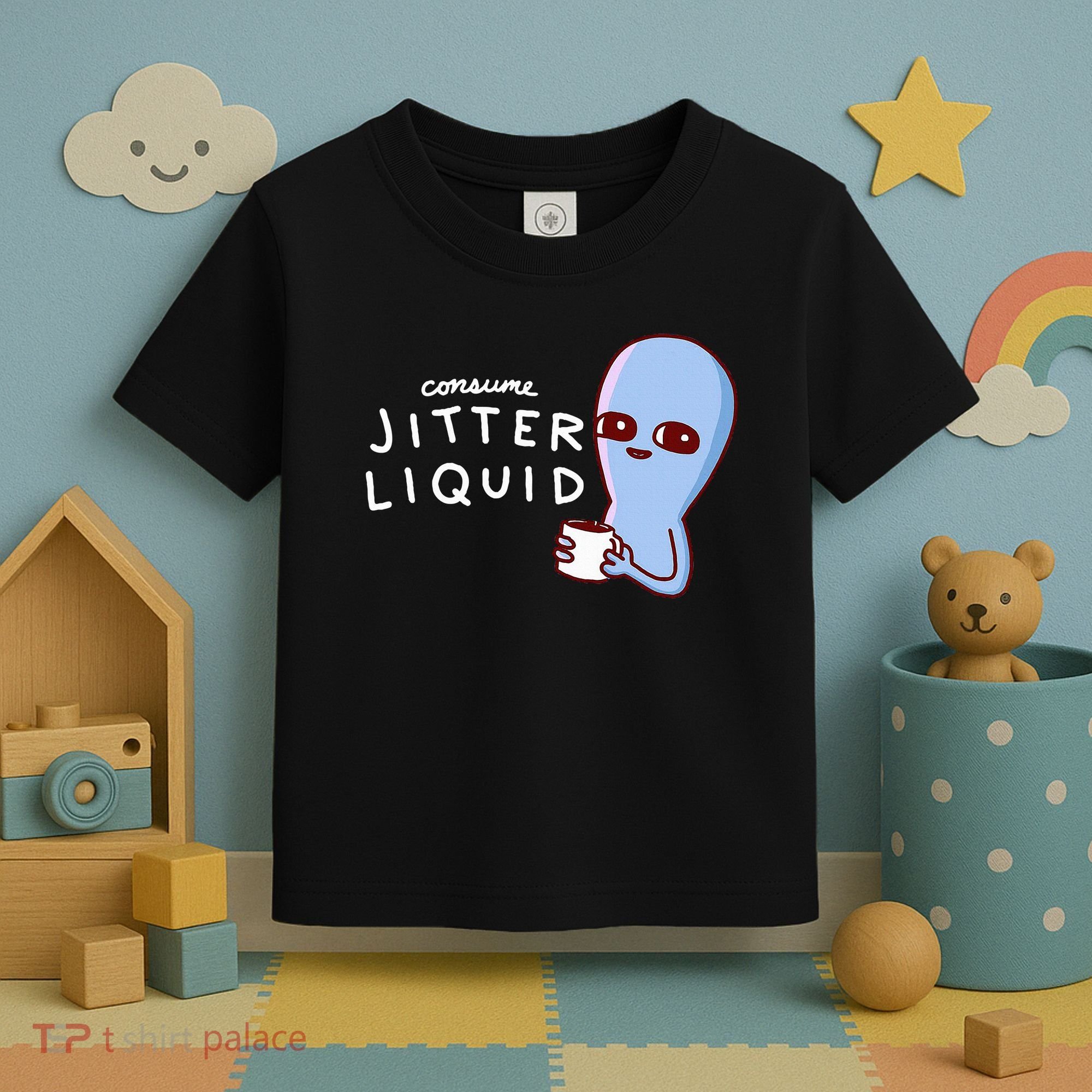Consume Jitter Liquid Allien Toddler T-Shirt