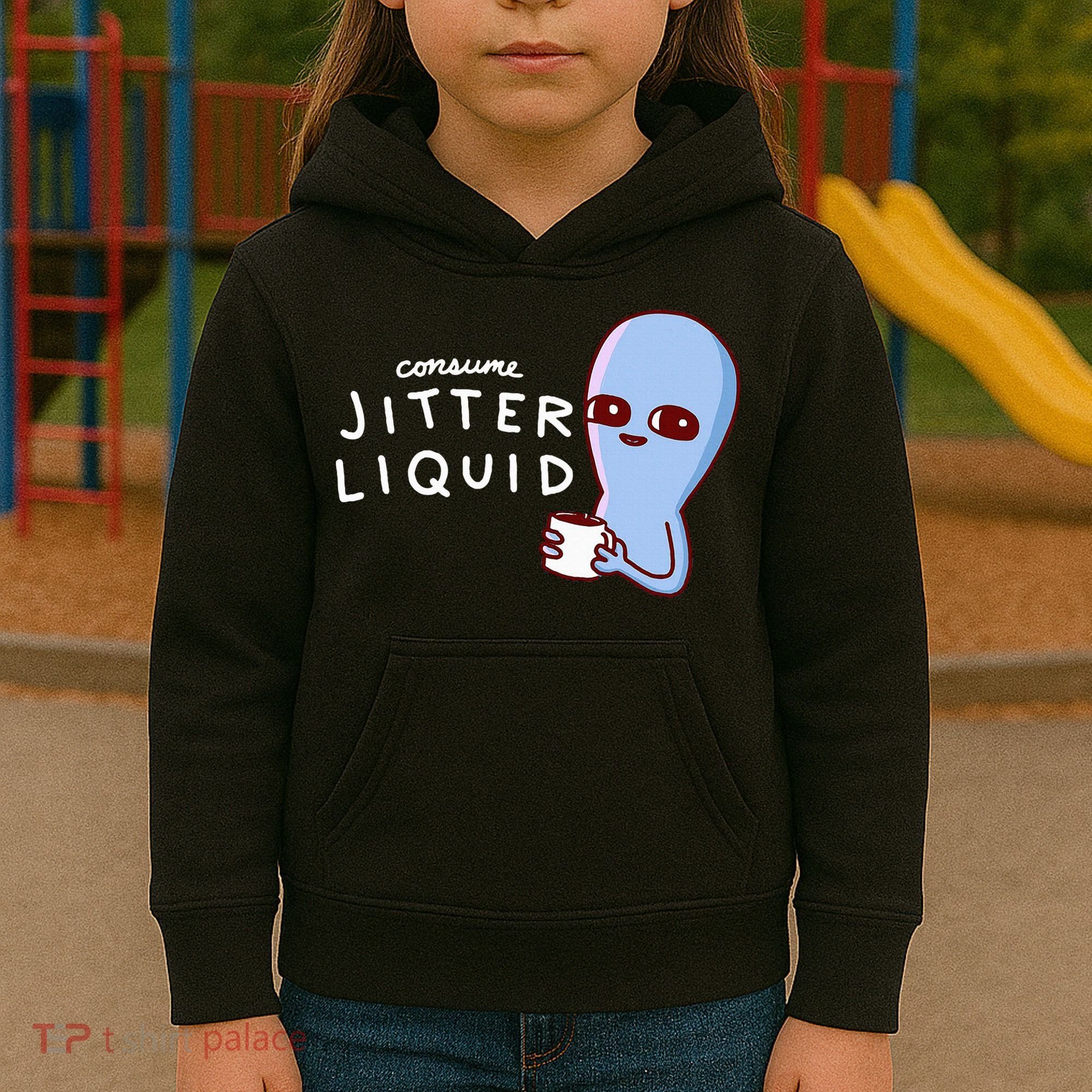 Consume Jitter Liquid Allien Kids Hoodie