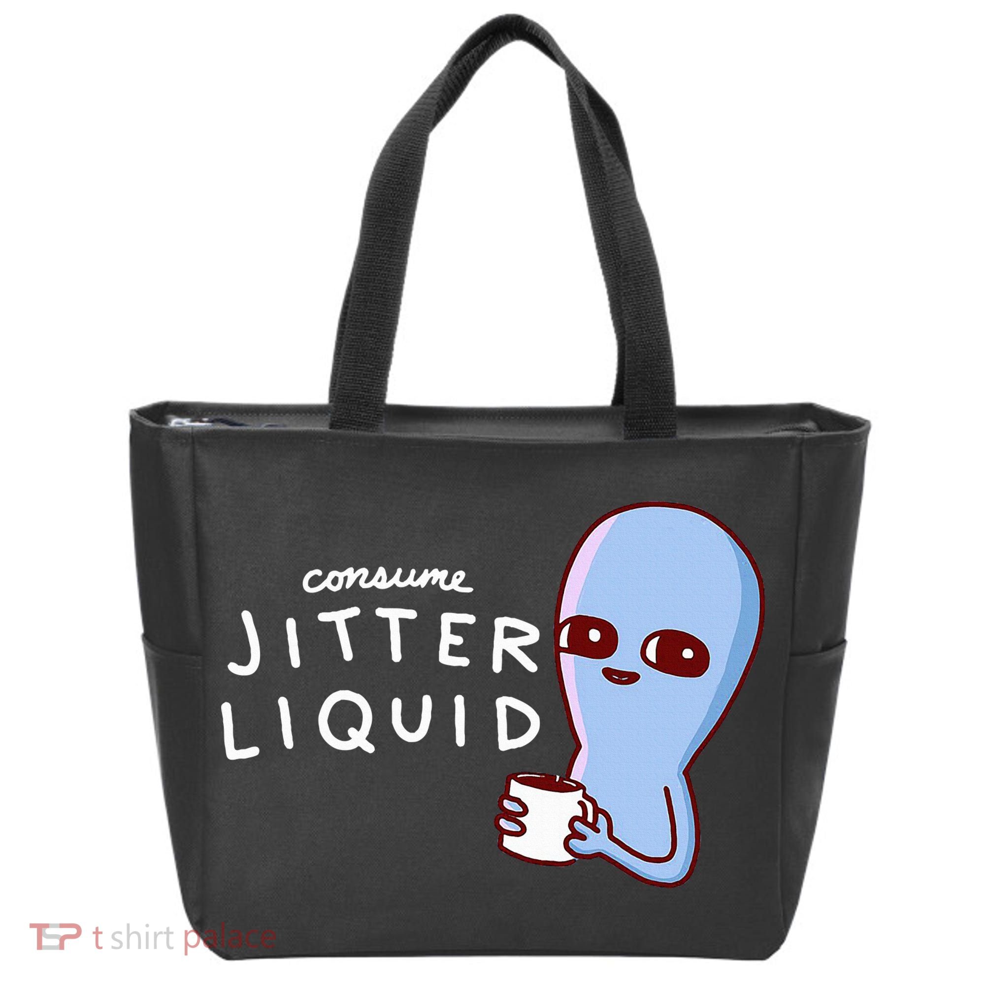 Consume Jitter Liquid Allien Tote Bag