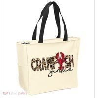 Crawfish Junkie Leopard Cheetah Crawfish Lover Tote Bag thumb 2