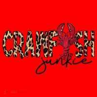 Crawfish Junkie Leopard Cheetah Crawfish Lover Santa Hat thumb 1