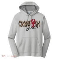 Crawfish Junkie Leopard Cheetah Crawfish Lover Performance Fleece Hoodie thumb 0