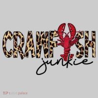 Crawfish Junkie Leopard Cheetah Crawfish Lover Performance Fleece Hoodie thumb 2