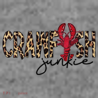 Crawfish Junkie Leopard Cheetah Crawfish Lover Toddler Hoodie thumb 2
