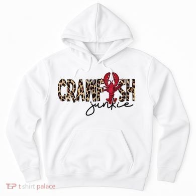 Crawfish Junkie Leopard Cheetah Crawfish Lover Hoodie