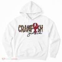 Crawfish Junkie Leopard Cheetah Crawfish Lover Hoodie thumb 0