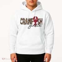 Crawfish Junkie Leopard Cheetah Crawfish Lover Hoodie thumb 2