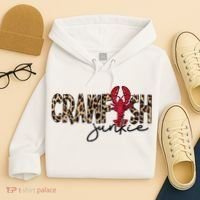 Crawfish Junkie Leopard Cheetah Crawfish Lover Hoodie thumb 4