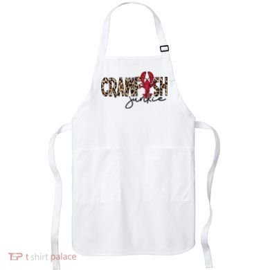 Crawfish Junkie Leopard Cheetah Crawfish Lover Apron