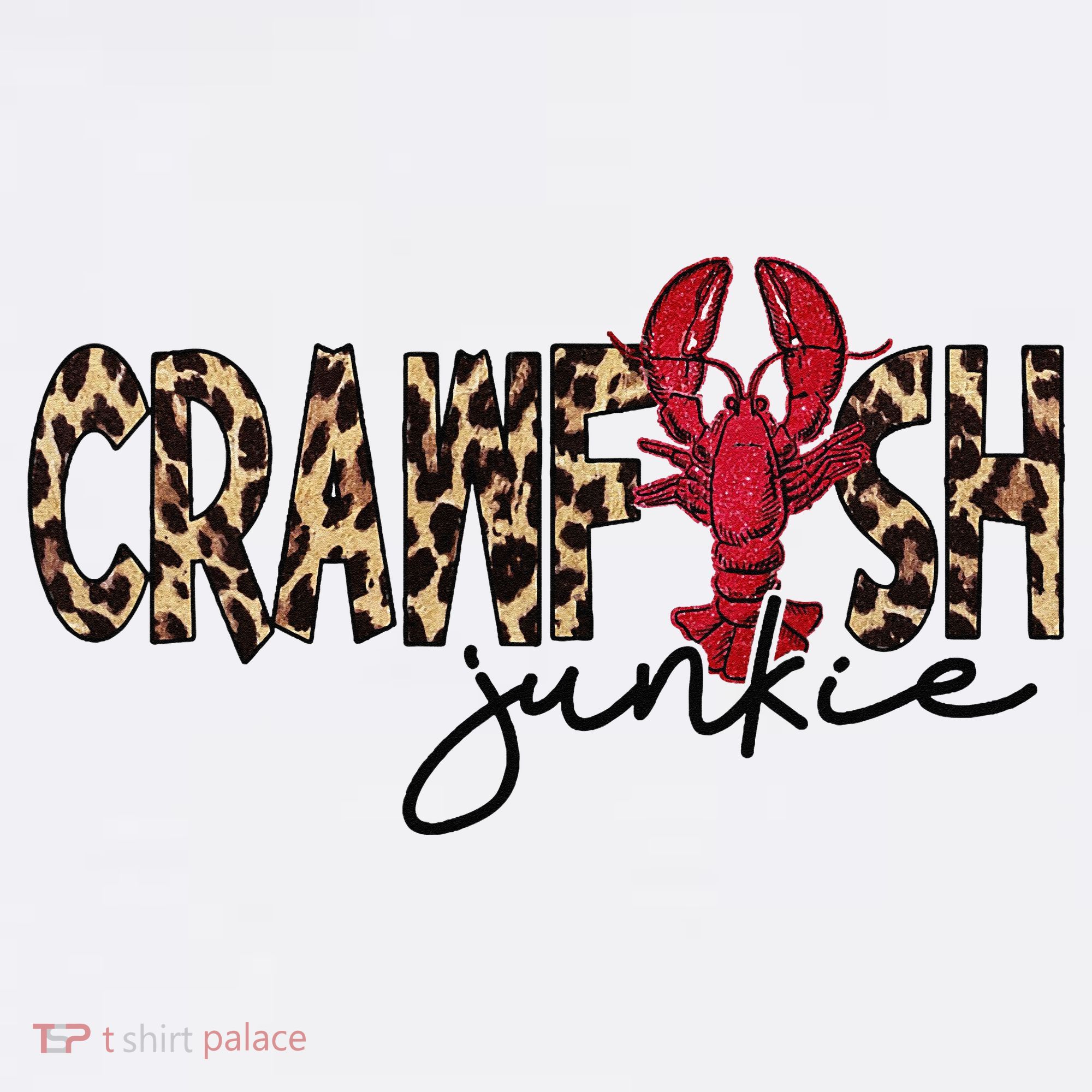 Crawfish Junkie Leopard Cheetah Crawfish Lover Apron