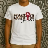 Crawfish Junkie Leopard Cheetah Crawfish Lover T-Shirt thumb 3