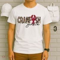 Crawfish Junkie Leopard Cheetah Crawfish Lover T-Shirt thumb 6
