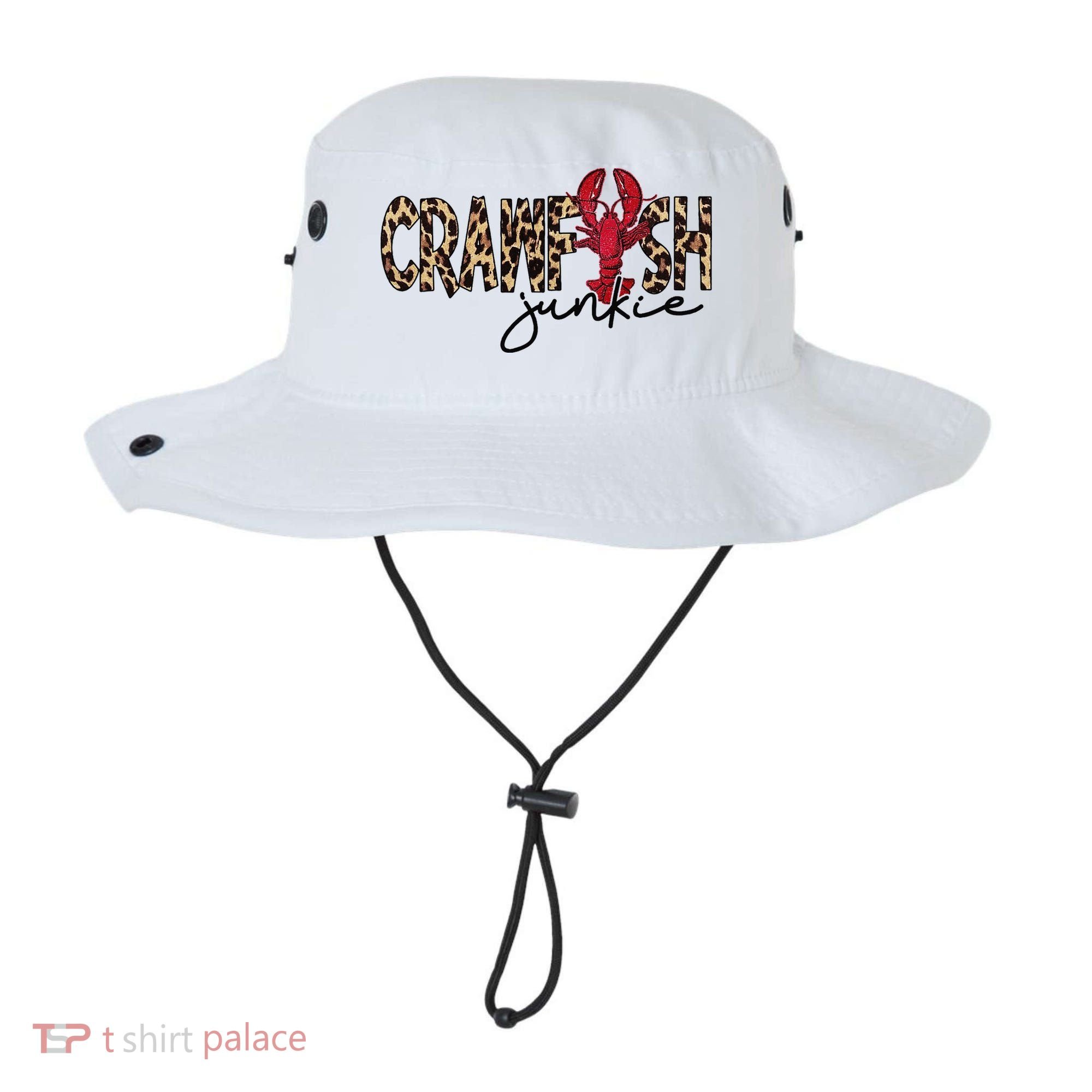 Crawfish Junkie Leopard Cheetah Crawfish Lover Bucket Hat