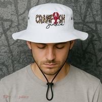 Crawfish Junkie Leopard Cheetah Crawfish Lover Bucket Hat thumb 2