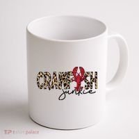 Crawfish Junkie Leopard Cheetah Crawfish Lover Coffee Mug thumb 1