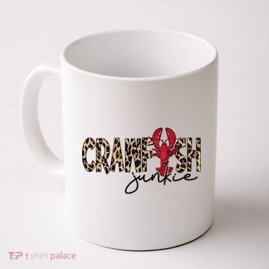 Crawfish Junkie Leopard Cheetah Crawfish Lover Coffee Mug