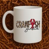 Crawfish Junkie Leopard Cheetah Crawfish Lover Coffee Mug thumb 2
