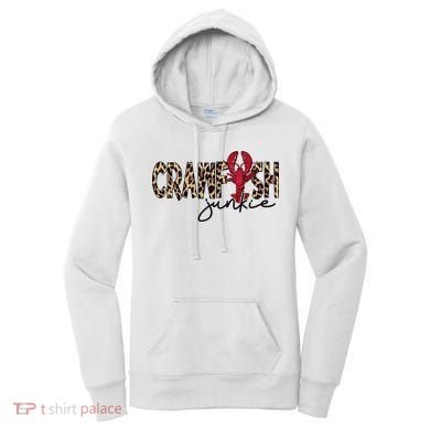 Crawfish Junkie Leopard Cheetah Crawfish Lover Women's Hoodie
