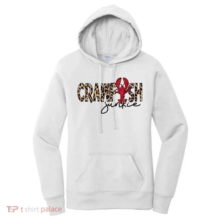 Crawfish Junkie Leopard Cheetah Crawfish Lover Women's Hoodie