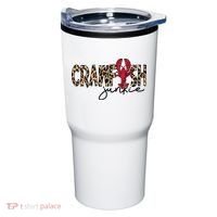 Crawfish Junkie Leopard Cheetah Crawfish Lover Tumbler thumb 0