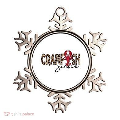 Crawfish Junkie Leopard Cheetah Crawfish Lover Ornament