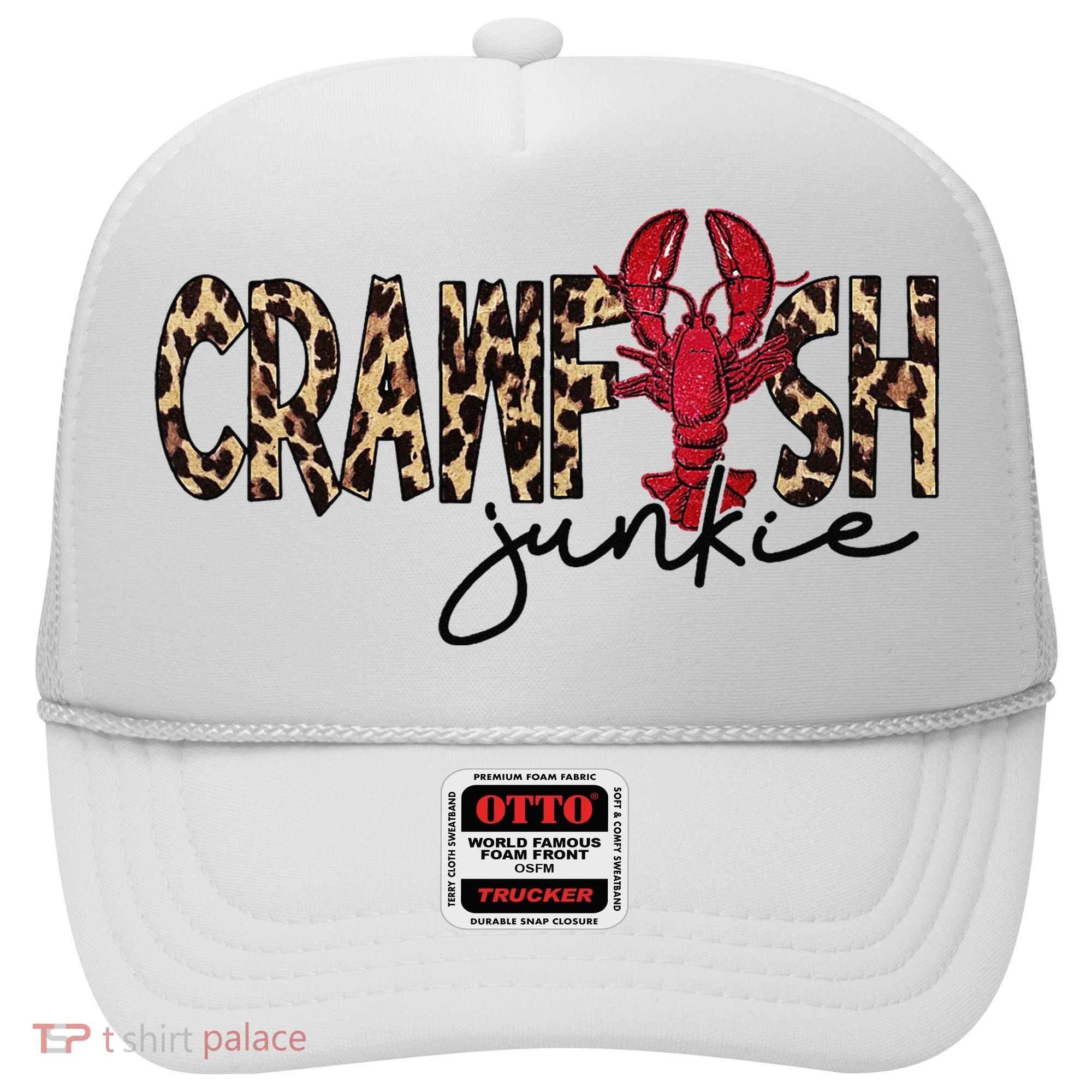 Crawfish Junkie Leopard Cheetah Crawfish Lover Hat