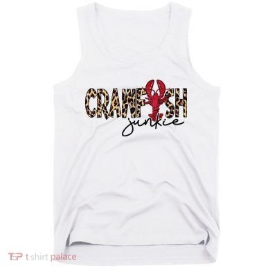 Crawfish Junkie Leopard Cheetah Crawfish Lover Tank Top