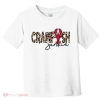 Crawfish Junkie Leopard Cheetah Crawfish Lover Toddler T-Shirt thumb 0