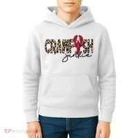 Crawfish Junkie Leopard Cheetah Crawfish Lover Kids Hoodie thumb 4