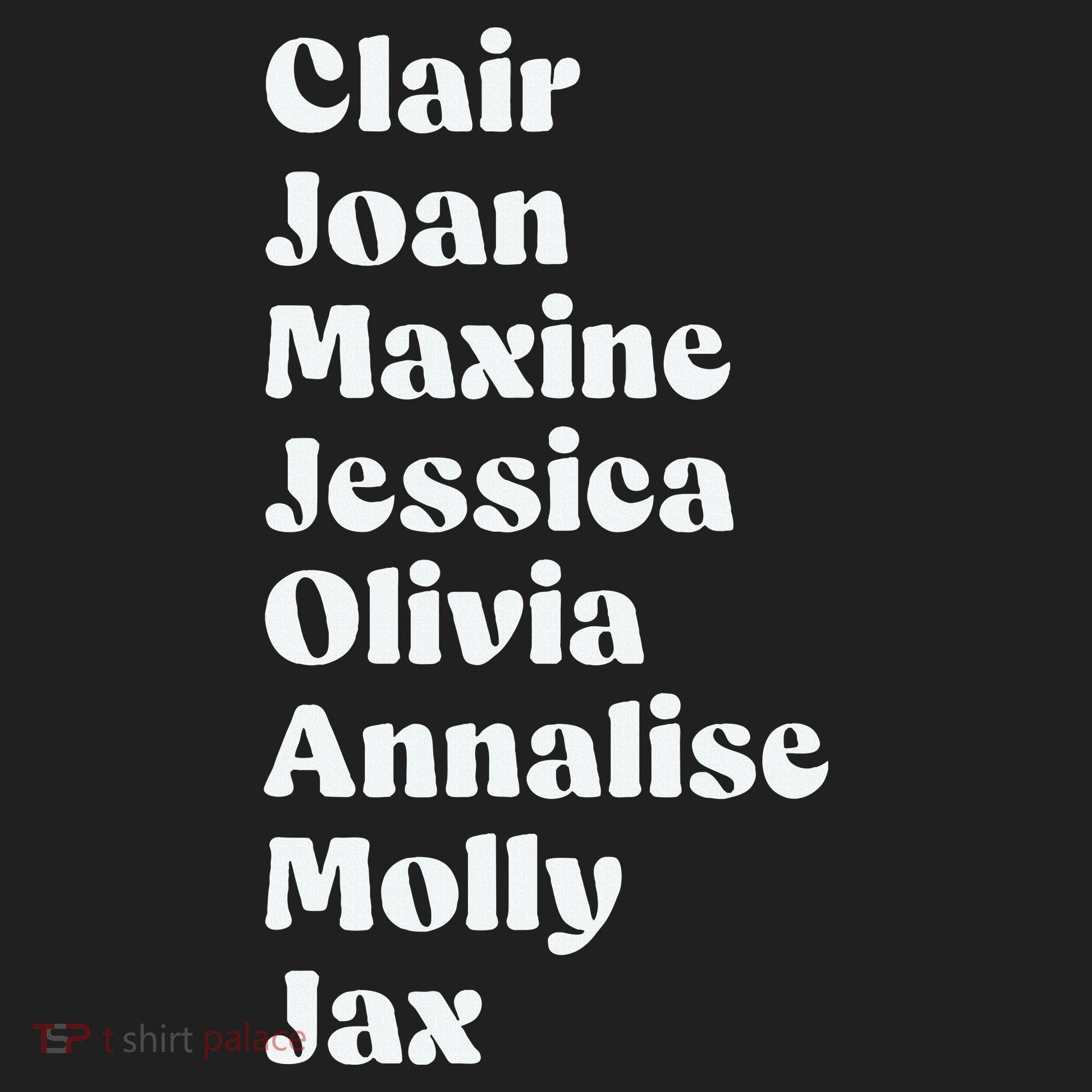 Clair Joan Maxine Jessica Olivia Annalise Molly Jax Tumbler