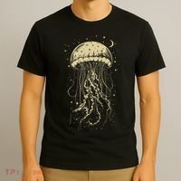 Celestial Jellyfish Marine Biology Ocean Animal Scuba Diving T-Shirt thumb 3