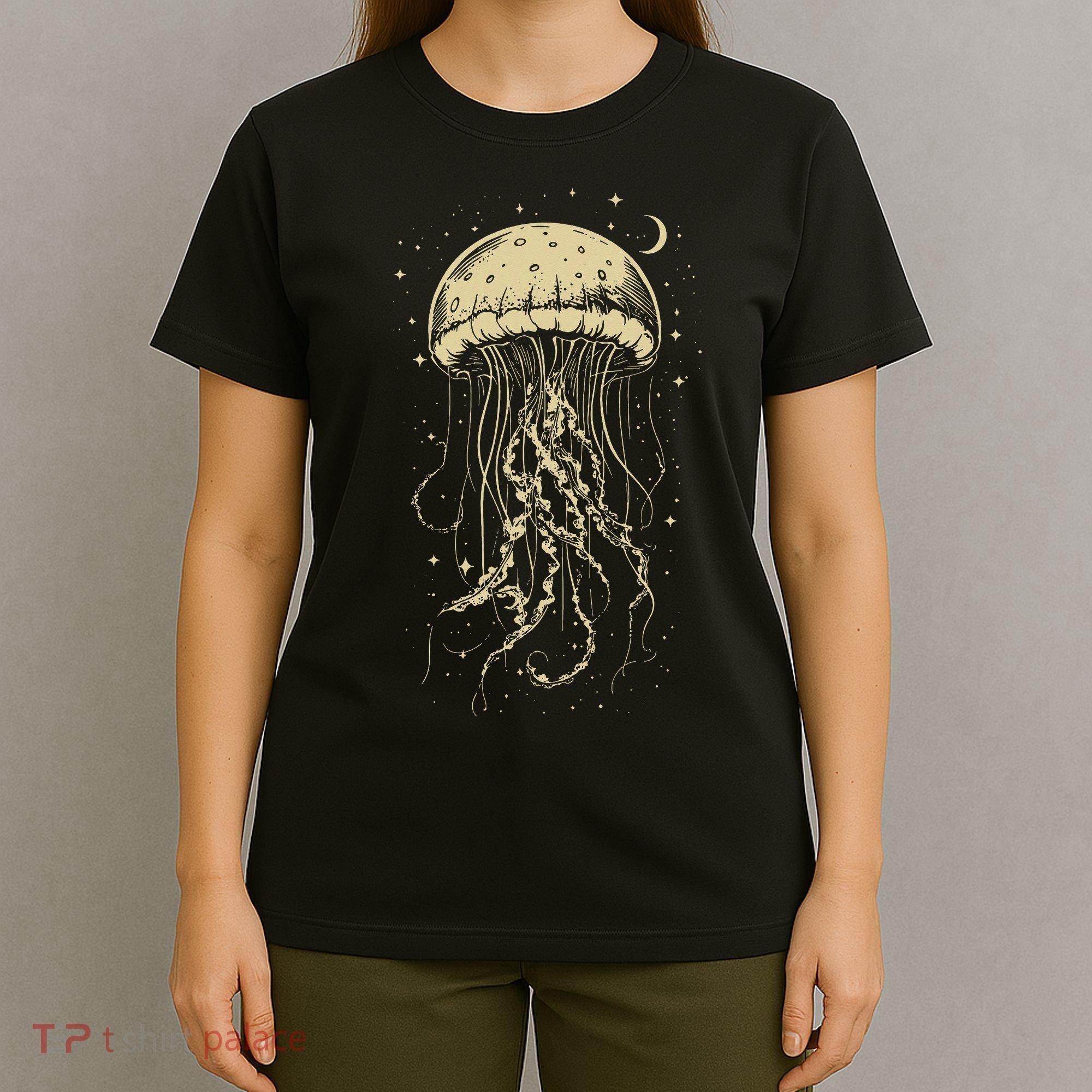 Celestial Jellyfish Marine Biology Ocean Animal Scuba Diving T-Shirt
