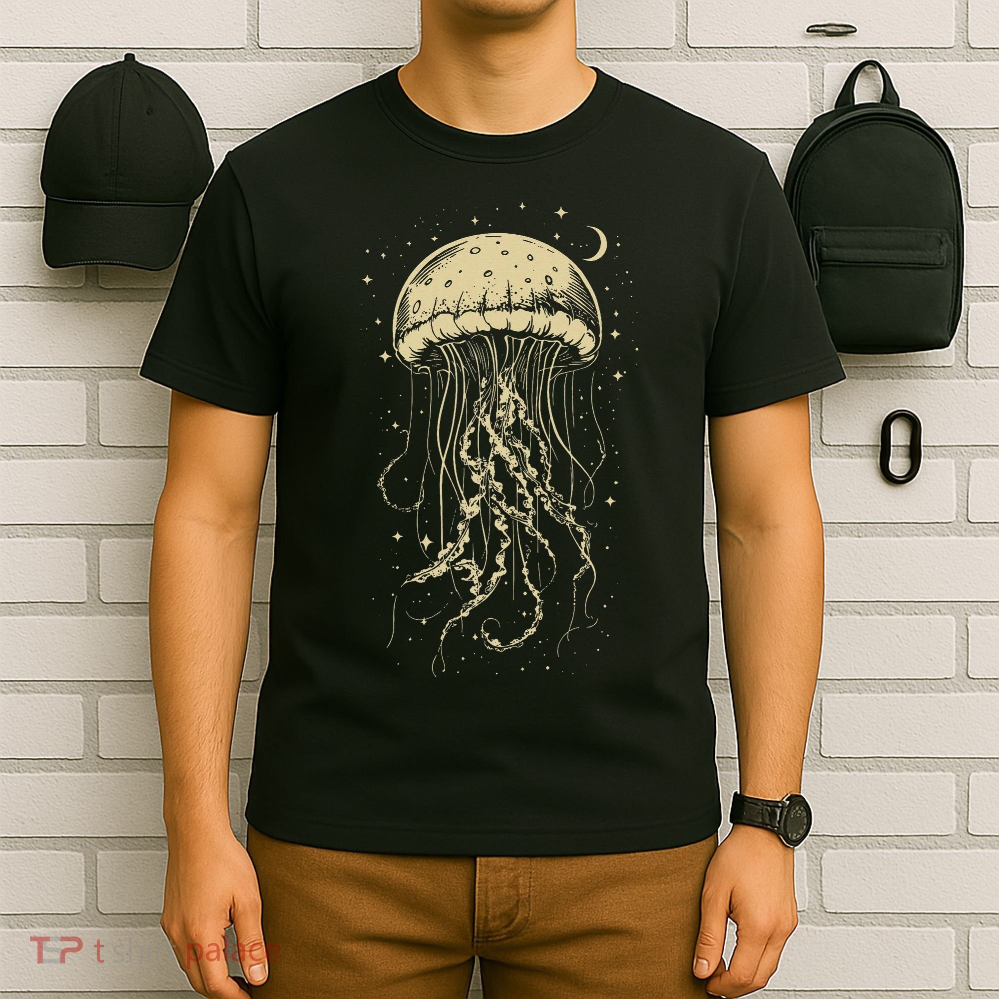 Celestial Jellyfish Marine Biology Ocean Animal Scuba Diving T-Shirt