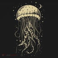 Celestial Jellyfish Marine Biology Ocean Animal Scuba Diving Mousepad thumb 1