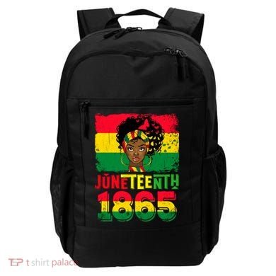Celebrate Juneteenth Messy Bun Black Women 1865 Juneteenth Backpack