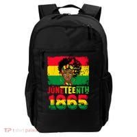 Celebrate Juneteenth Messy Bun Black Women 1865 Juneteenth Backpack thumb 0
