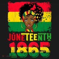 Celebrate Juneteenth Messy Bun Black Women 1865 Juneteenth Women's Tank Top thumb 5