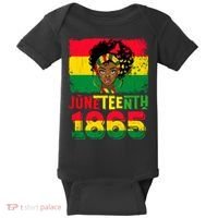 Celebrate Juneteenth Messy Bun Black Women 1865 Juneteenth Baby Bodysuit thumb 0