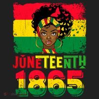 Celebrate Juneteenth Messy Bun Black Women 1865 Juneteenth Hat thumb 2
