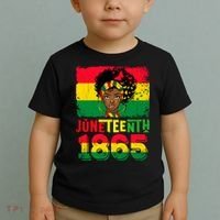 Celebrate Juneteenth Messy Bun Black Women 1865 Juneteenth Toddler T-Shirt thumb 2