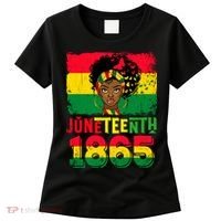 Celebrate Juneteenth Messy Bun Black Women 1865 Juneteenth Women's T-Shirt thumb 0