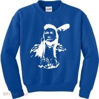 Chief Joseph Nez Perce Native American Indian History Hero Gift Kids Sweatshirt thumb 0
