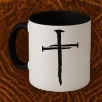 Christian Jesus Nail Cross Coffee Mug thumb 2