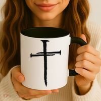 Christian Jesus Nail Cross Coffee Mug thumb 3