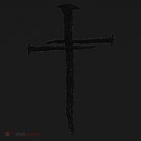Christian Jesus Nail Cross Baby Bodysuit thumb 2