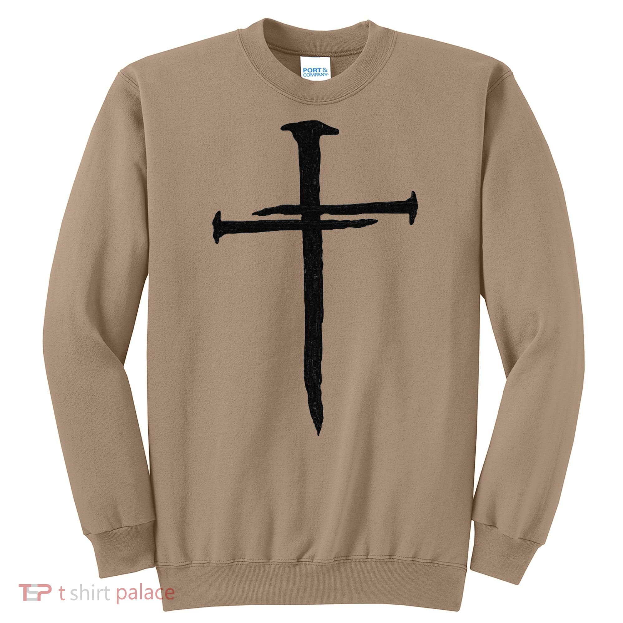 Christian Jesus Nail Cross Sweatshirt