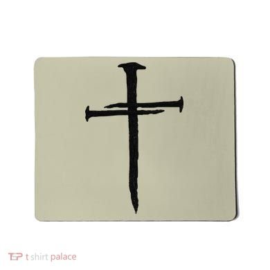 Christian Jesus Nail Cross Mousepad