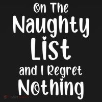 Christmas Joke On Naughty List And I Regret Nothing Funny Gift USA-Made Doggie Bandana thumb 2