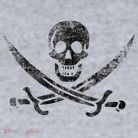 Calico Jack Pirate Flag Jolly Roger Distressed Graphic Women's Sweatshirt thumb 2